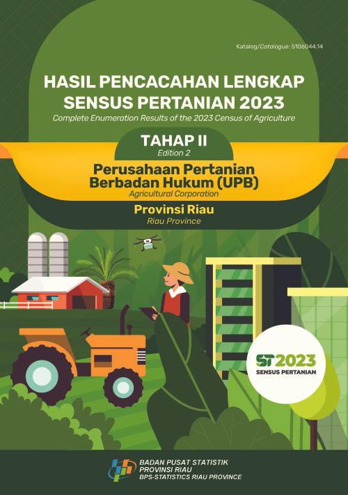 Hasil Pencacahan Lengkap Sensus Pertanian 2023 - Tahap II:  Perusahaan Pertanian Berbadan Hukum (UPB) Provinsi Riau