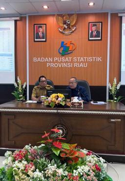 Kadis Kominfotik Provinsi Riau Mewakili PJ Gubernur Riau Membuka Rilis BPS Provinsi Riau