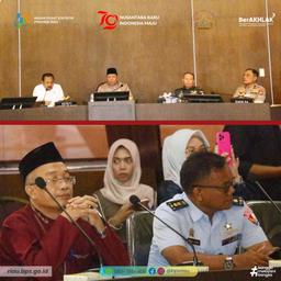 Kepala BPS Provinsi Riau Hadiri Pertemuan Dengan Deputi Kemenkopolhukam RI