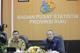 Mewakili Gubernur Riau, Kadis Nakertrans Membuka Rilis BERITA RESMI STATISTIK BPS Provinsi Riau