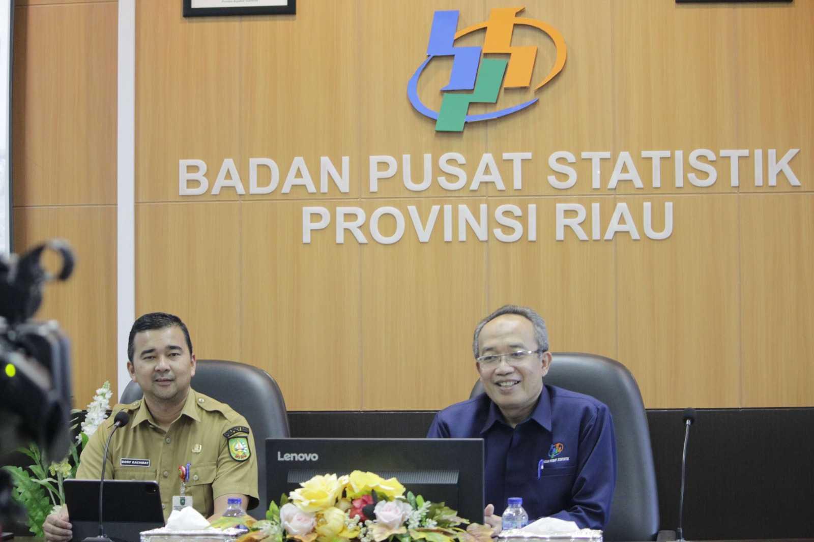 Mewakili Gubernur Riau, Kadis Nakertrans Membuka Rilis BERITA RESMI STATISTIK BPS Provinsi Riau