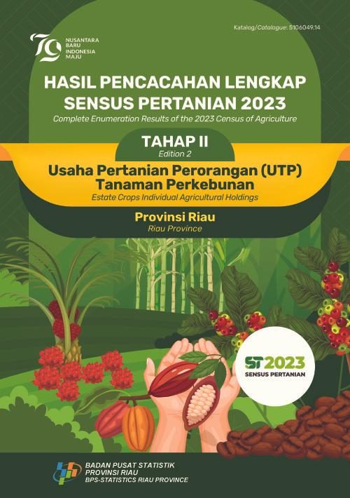 Complete Enumeration Results of the 2023 Census of Agriculture - Edition 2: Estate Crops Individual Agricultural Holdings Riau Province