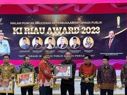 BPS Provinsi Riau, Salah Satu Instansi Vertikal Penerima Anugerah KI Award 2023